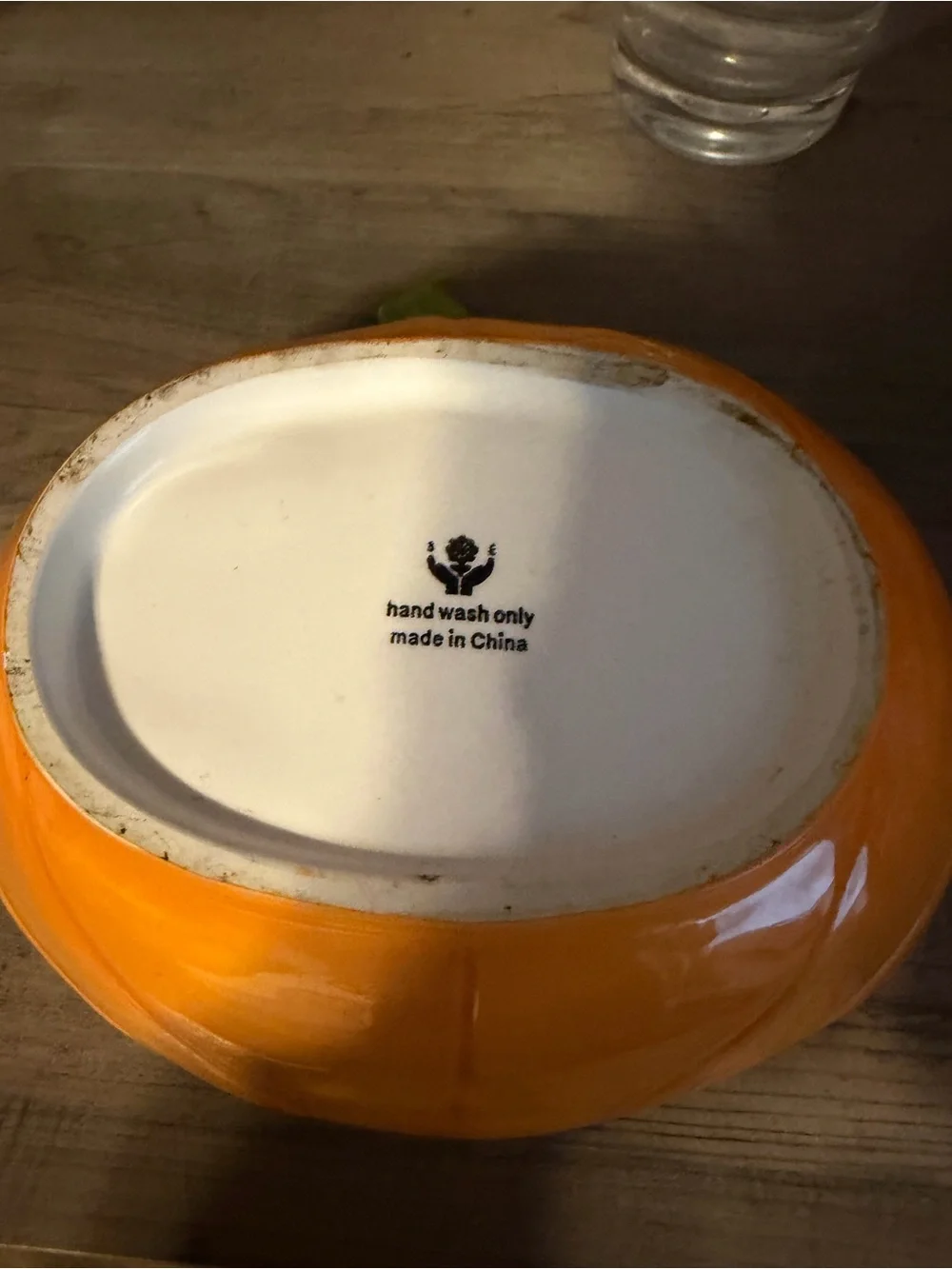 Halloween Ceramic Pumpkin Candy Bowl - Orange